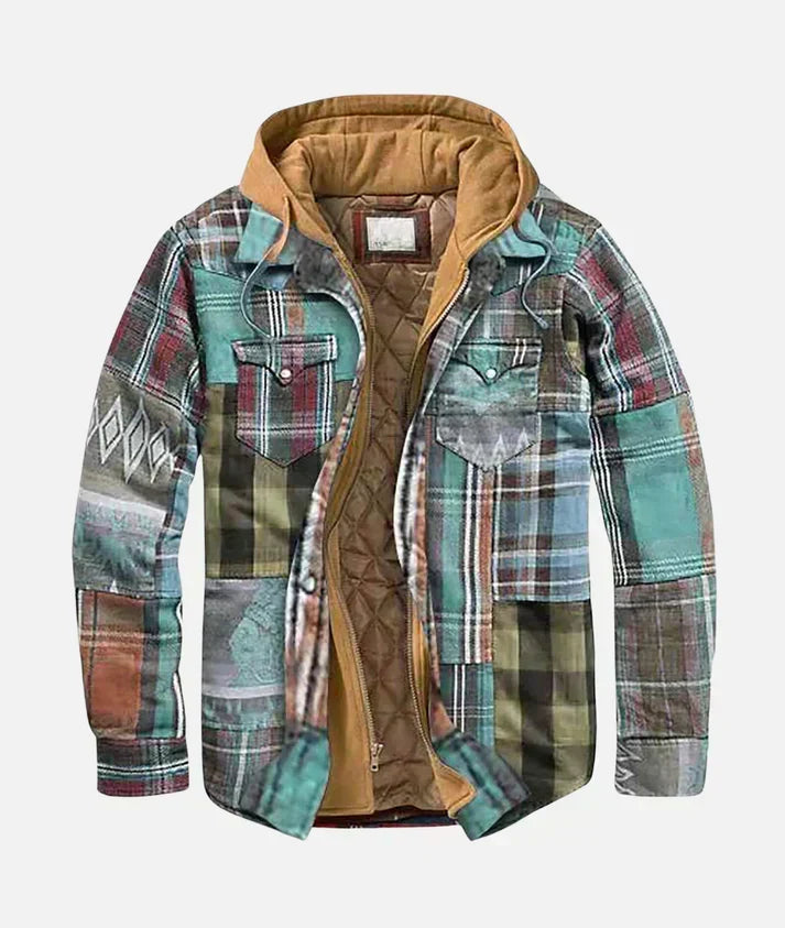 Varel | Chaqueta patchwork de cuadros