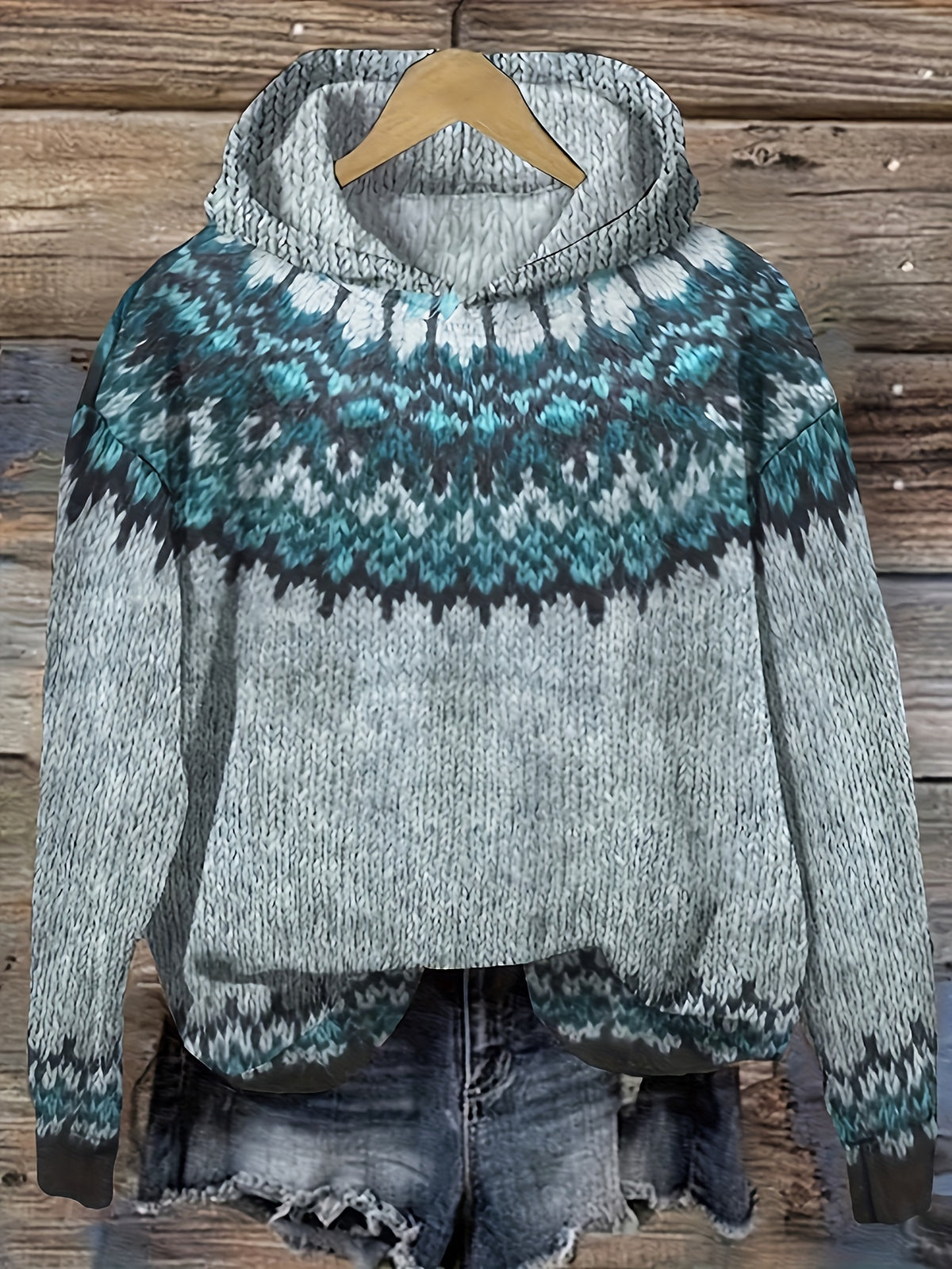 Nerea - Jersey con Capucha - Jacquard