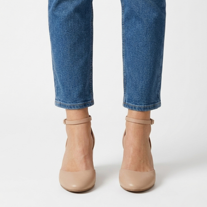 Alaya | Zapatos de tacón con correa plateada