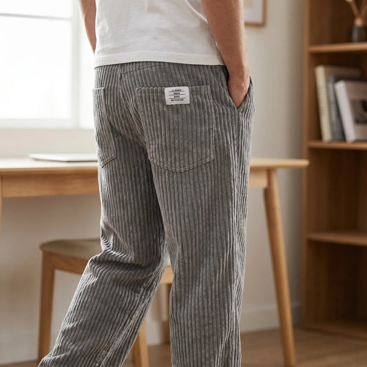 Varel | Pantalones de hombre de pana con cintura elástica