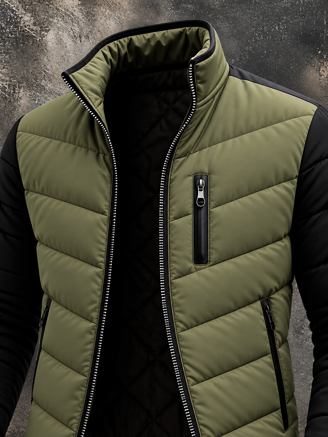 Bernard | Chaqueta acolchada de hombre con cremallera