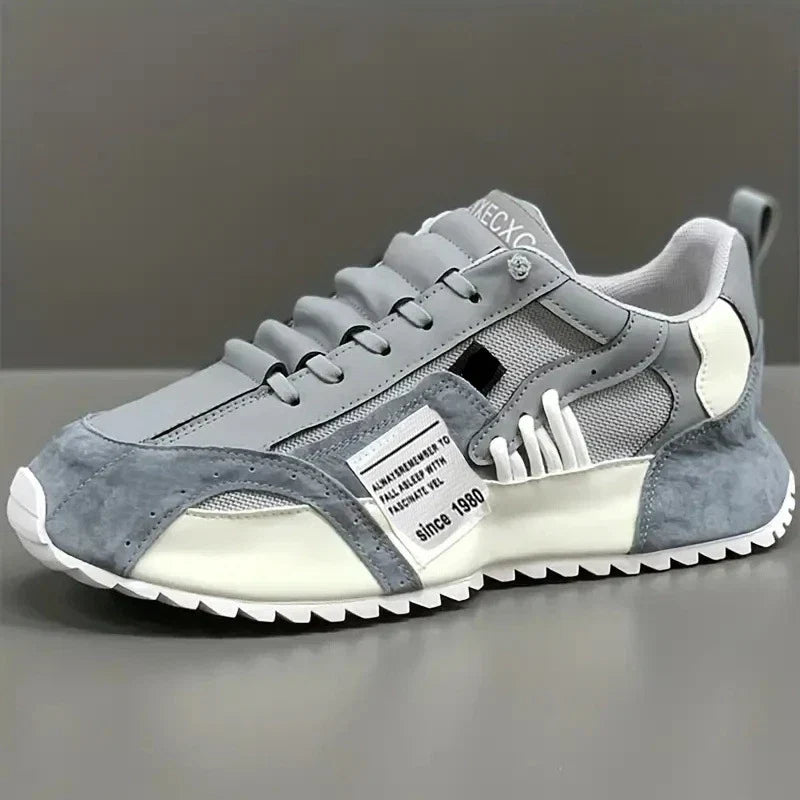 Sneakers Giuliano | Multicolor Patchwork in Suède en Leer