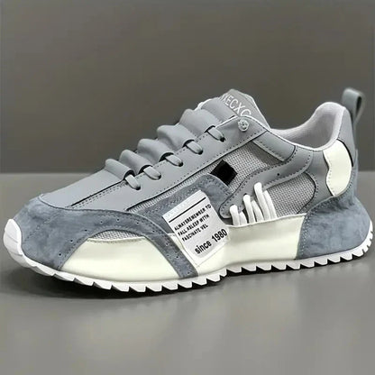 Sneakers Giuliano | Multicolor Patchwork in Suède en Leer