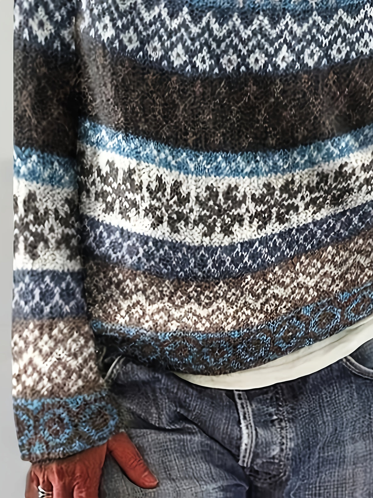 Artic - Jersey de lana merina con estampado