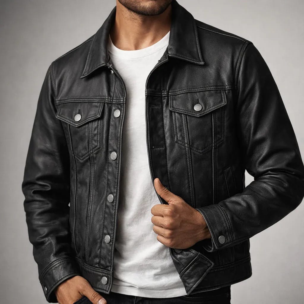 Rafael | Chaqueta de cuero clásica
