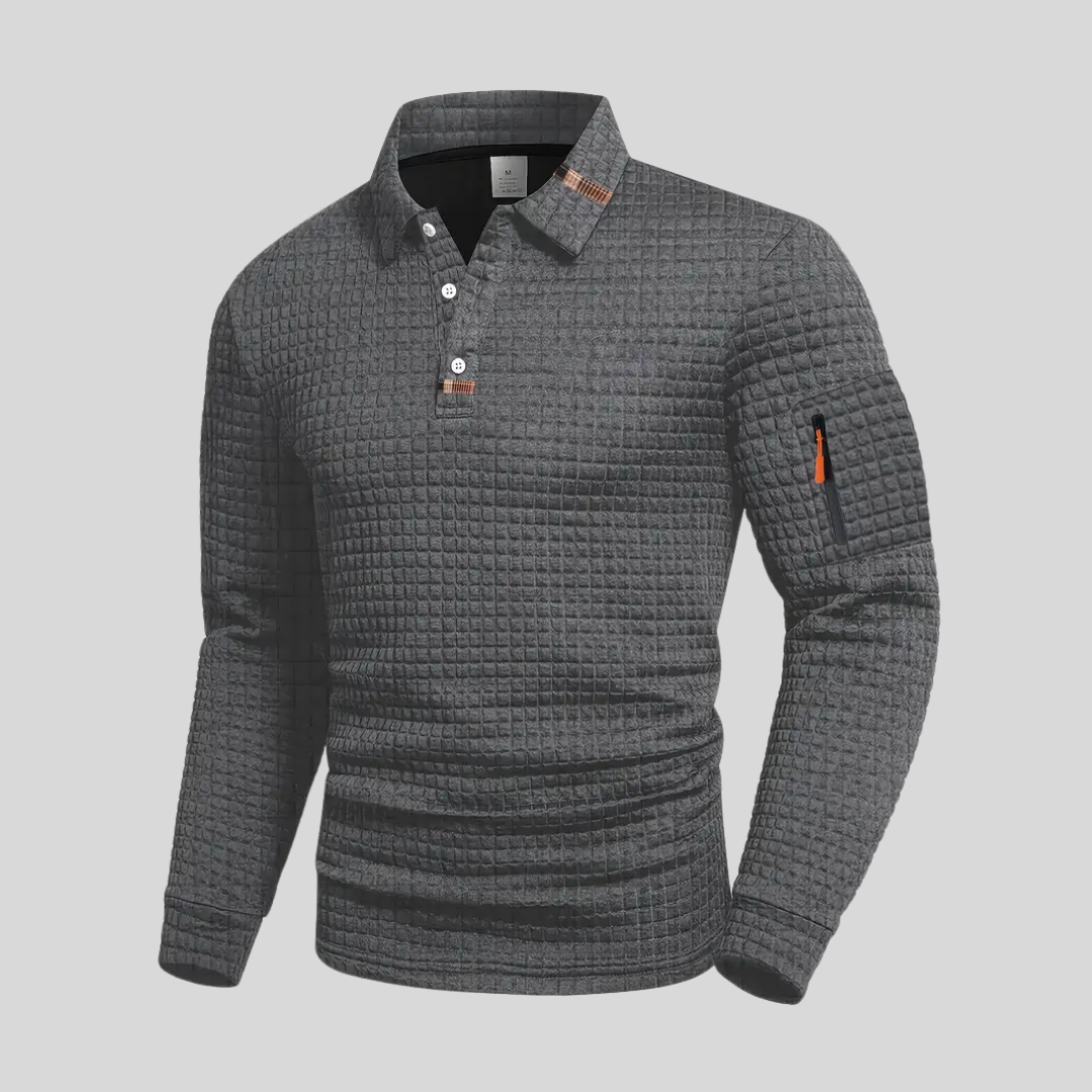 Dennis™ | Klassieke polo met lange mouwen