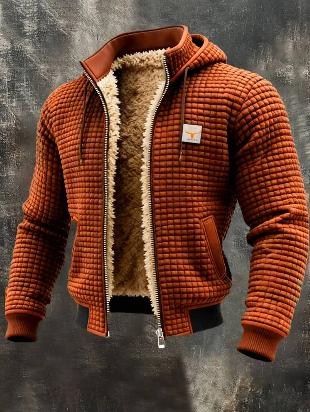 Laluna | Chaqueta retro con capucha y cremallera